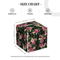 thumbnail image 4 of Yiaed Rose Flowers Print Tissue Box Cover, PU Leather Decorative Organizer for Tabletop, Bathroom, Car, Office Creative Decorative, 4 of 7