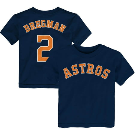 Alex Bregman Houston Astros Majestic Toddler Player Name & Number T-Shirt - Navy