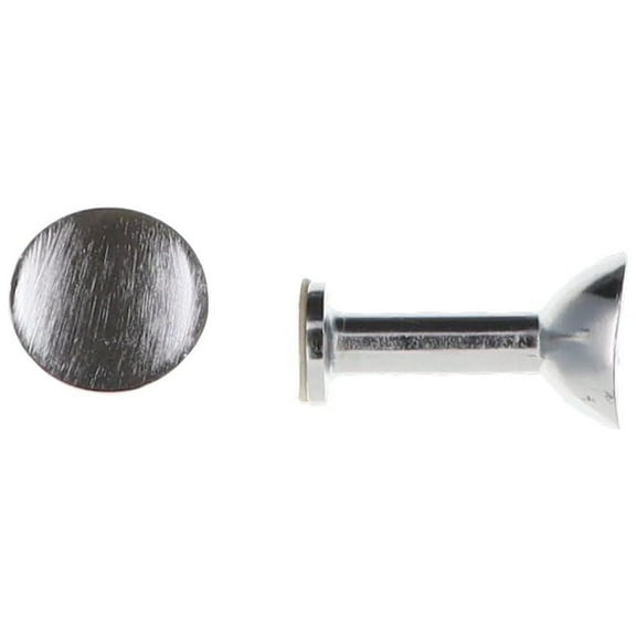 Evideco French Home Goods Curtain Holdbacks Elegant Round Design Curtain Tieback Hooks - Set of 2 Adhesive Drapery Holdbacks - Chrome