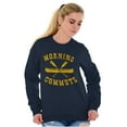 thumbnail image 4 of Morning Commute Outdoor Sports Unisex Plus Fleece Graphic Sweatshirt Brisco Brands 3X, 4 of 5