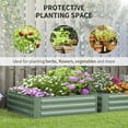 thumbnail image 4 of Outsunny Raised Garden Bed, 39" x 39" x 12" Planter Box Set of 2, Green, 4 of 10