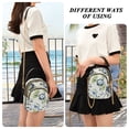 thumbnail image 6 of FORMRS Crossbody Bag for Women Quilted Travel Shoulder Cell Phone Purse with Chain Strap Handbag, Light Floral Pattern, 6 of 7