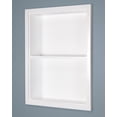 thumbnail image 2 of 14x18 White Recessed Sloane Wall Niche (w/ plain back and one fixed shelf) by Fox Hollow Furnishings, 2 of 2