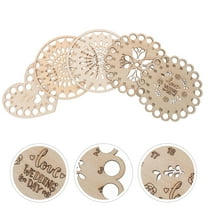 Raindrops  5 Pcs Wooden Embroidery Cross Stitch Yarn Storage and Organizing Board Sewing Floss Organizer