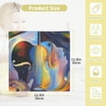 thumbnail image 2 of 5 Pack Artistic Violin Musical Baby Muslin Washcloths, Oil Painting Soft Absorbent Face Towel Burp Cloths Cotton Bath Wipes Infant Wash Cloth for Newborn Boys Girls, 2 of 7