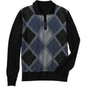 Big Men's Jacquard Polo Sweater