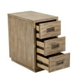 thumbnail image 4 of Right2Home Industrial Acacia Wood 3 Drawer Side Table, 4 of 7