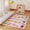 Cartoon Animal Alphabet (Pink), variant on Janvonne Race Track Play Area Rug - Non-Slip Washable Educational Floor Mat for Kids Bedroom Playroom, 4x5ft