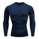 thumbnail image 5 of Ceisia Men's Compression Long Sleeve Crew Neck Athletic Base Layer Shirt Navy XXL Gifts, 5 of 5