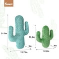 thumbnail image 2 of Sunlit Set of 2 Cactus Decorative Throw Pillows, 22"& 14" Cactus Plush Pillow Set, 3D Office Nap Pillow, Cute Succulent Throw Pillow for Nursery Bedroom Room Decor, Blue Green & Sage Green, 2 of 6