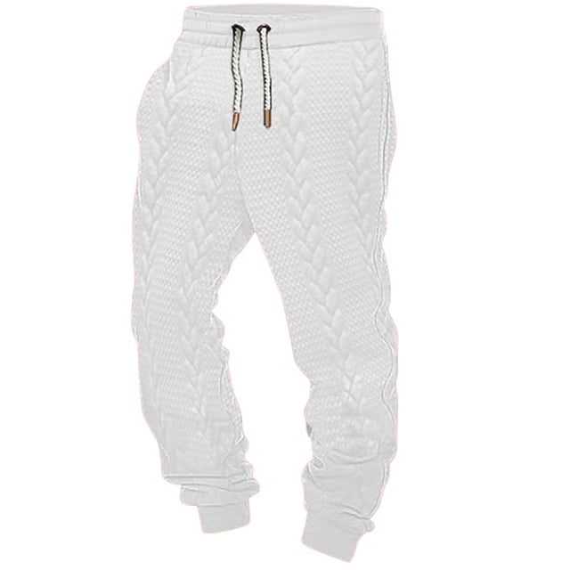 Men's Casual Sports Pants - Loose Fit, Soft Polyester Sweatpants for Spring/Autumn/Summer