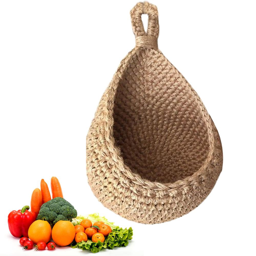 Famure Wallhung Vegetable Fruit BasketsBohemian Handwoven Wall