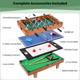 thumbnail image 6 of GVDV 4 in1 Combo Game Table, 32 inch Multi Game Table with Foosball Table, Hockey,Ping-Pong,Pool Billiards for Kids Adults, 6 of 9