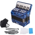 thumbnail image 1 of Accordion Instrmument, 22 Keys Accordions Toy Celluloid 8 Bass  For Beginner, 1 of 7
