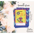 thumbnail image 5 of Darling Souvenir Yellow Birthday Invitation Card 28 Pcs Fill or Write In Blank Invites Printable Party Supplies 5 x 7 Inches, 5 of 5