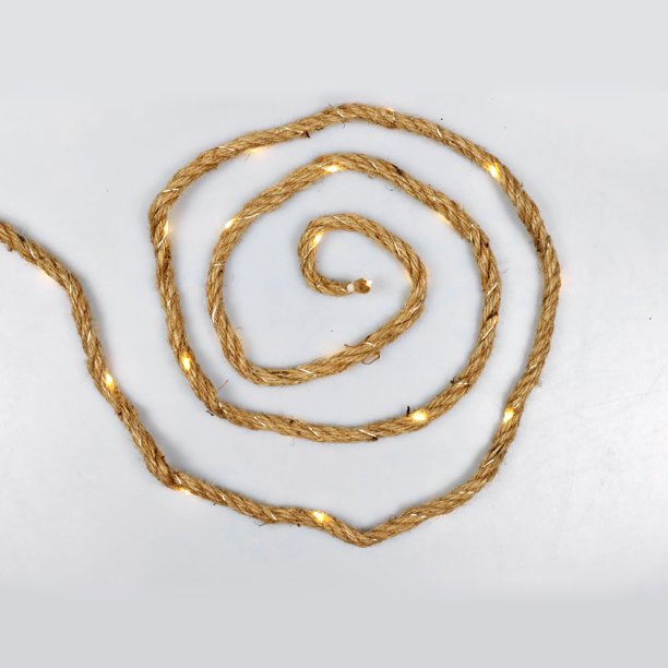 Mainstays 45Count Indoor Battery Operated LED Jute Rope Wire Lights