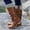 H-Brown, variant on Kcodviy Ladies Casual Retro Solid Womens Knee High Riding Boots Wide Calf Color Side Zipper Chunky High Heels Boots for Women Heel High Heel Large Size Western Boots Knee Boots