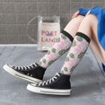thumbnail image 5 of Naloa Lilies Flowers Thigh High Socks Extra Long Stretchy Sock Women Over Knee High Opaque Stocking Daily Wear, 5 of 6