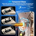 thumbnail image 3 of [3+3 Pack] Tempered Glass Screen Protector for Google Pixel 8 Pro 5G  Ultrasonic Fingerprint Unlock  HD Clear Case Friendly Scratch Resistant for Google Pixel 8 Pro Screen Protector, 3 of 7