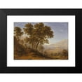thumbnail image 2 of John Glover 18x14 Black Modern Framed Museum Art Print Titled - My Last View of Italy, Looking from the Alps Over Suza (1835), 2 of 5