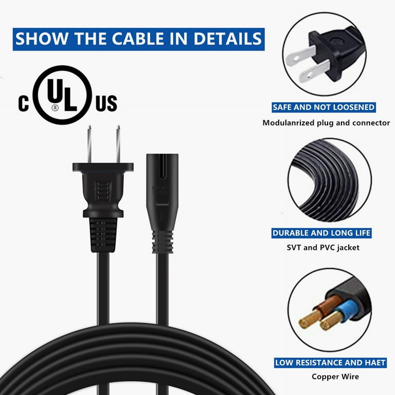 FITE ON Compatible 6ft Power Cord Replacement for Instant Pot