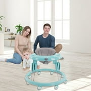 Baby Walker Adjustable Height Clean Tray Music Function for 6-12 Months Baby