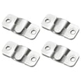 thumbnail image 1 of Uxcell 8 Pcs Soporte de Montaje Empotrado, 50 x 19mm Gancho de Marco de Foto Interconectable para Colgar Cabeceras, Plata, 1 of 5