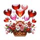 thumbnail image 1 of Mother Day Hanging Ornament 2D Decoración acrílica decorativa Modern Decorative Heart Patrón de flores para regalos festivos para el hogar, 1 of 7
