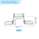 thumbnail image 2 of 10Pcs Soporte en forma de U, Abrazaderas de tubo de acero inoxidable 304 de 25x25mm para soporte de barra de puerta y canal de soporte, 2 of 7