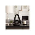 thumbnail image 3 of Decorative Aluminum Knot Sculpture for Home Decor - Modern Ornaments Figurine for Bathroom, Office, and Living Room - Stylish Shelf Accent, Coffee Table Decor, or Any Room Display - 11", Black, 3 of 14