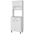 thumbnail image 1 of RST Brands Pignon MDF Armoire de Cuisine en Placage Blanc, 1 of 5