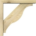 thumbnail image 3 of Ekena Millwork 4"W x 24"D x 24"H Funston Block Rough Sawn Bracket w/ Offset Brace, Douglas Fir, 3 of 25