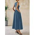 thumbnail image 3 of PRETTYGARDEN Women Maxi Dresses Summer Casual Sleeveless Patchwork Knit Tank Dress Flowy Beach Sundress Long Dress, 3 of 8