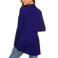thumbnail image 4 of Faithtur Women Simple Style Cardigan, Solid Color Long Sleeve Knitwear, 4 of 5