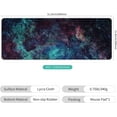 thumbnail image 2 of Thin Extended Gaming Mouse Pad （31.5 * 11.8 * 0.08 inch） with Stitched Edges Large Mousepad Long XXL Keyboard and Mouse pad Desk Mat for Gaming Office & Home - Galaxy Space (Galaxy Space), 2 of 5