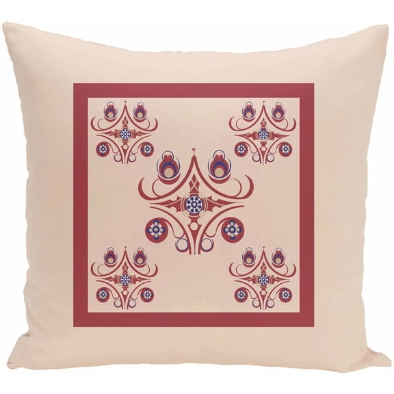 Simply Daisy 16" x 16" Hanky Print Geometric Print Pillow