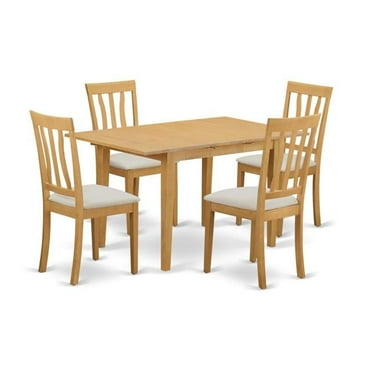 Dining Room Kitchen Dinette Table & 4 Chairs, Oak