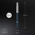 thumbnail image 3 of Parker 51 Fountain Pen | Midnight Blue Barrel with Chrome Trim | Fine Nib with Black Ink Cartridge | Gift Box, 3 of 6