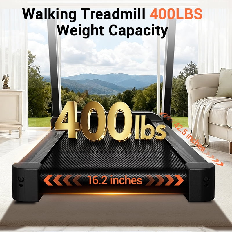 ROBORE 20% Maunal Incline Treadmill, Foldable Home Treadmill with Quiet 3.5 HP Motor, 400LBS Capacity Workout