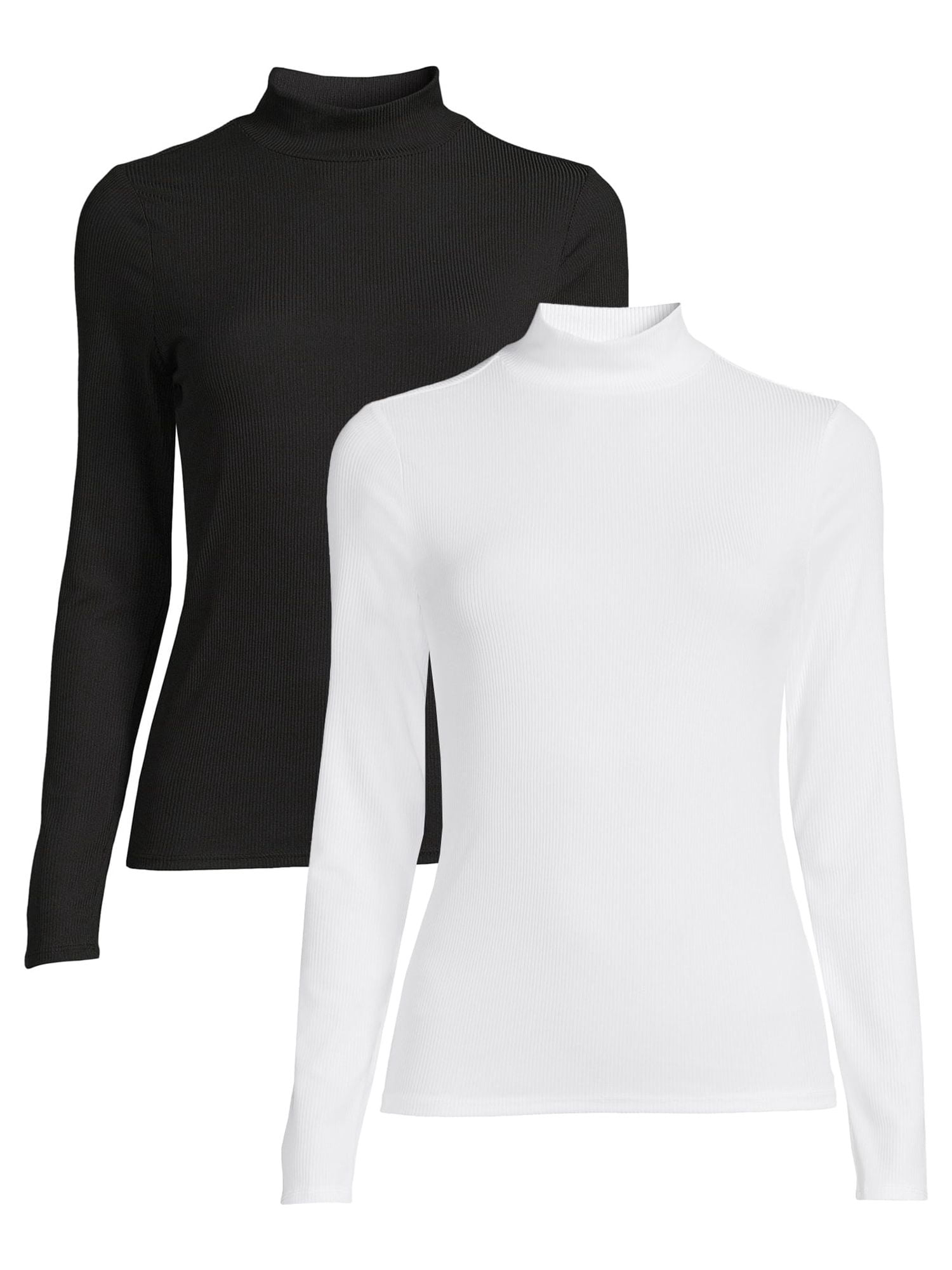 No Boundaries Juniors Mock Neck Top - Long Sleeve - Walmart.com