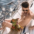 thumbnail image 2 of luoweisi Men's Beach Shorts Quick Dry Swim Trunks with Mesh Lining Cactus M, 2 of 5