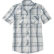 No Boundaries Men's Short Sleeve Snap Fr