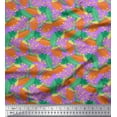 thumbnail image 1 of Soimoi Polyester Crepe Fabric Berries & Autumn Leaves Print Fabric by Yard 42 Inch Wide, 1 of 3