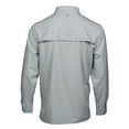 thumbnail image 2 of Gillz Men's Woven Long Sleeve Stretch Button Up Shirt (Gray, X-Large), 2 of 2