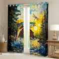 thumbnail image 2 of Erosebridal Pike Fish Curtains and Drapes (38Wx54L),Lake House Blackout Curtains for Bedroom,Lodge Cabin Curtains Pack of 2 (38Wx54L),Rustic Room Decoration, 2 of 6