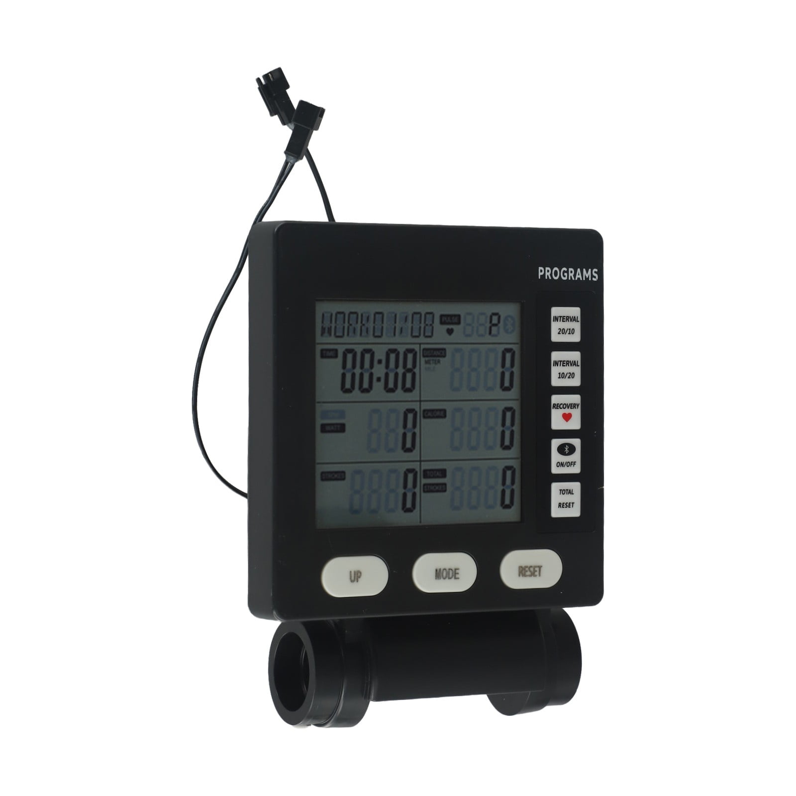Xuanqin Multifunction Rowing Machine Counter Speedometer LCD Display Counter Monitor, rowing machine