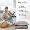 thumbnail image 6 of Moonlight20015 2 Piece Quilt Set Lightweight Microfiber Bedspread Modern Floral Embossing Silver Twin, 6 of 9