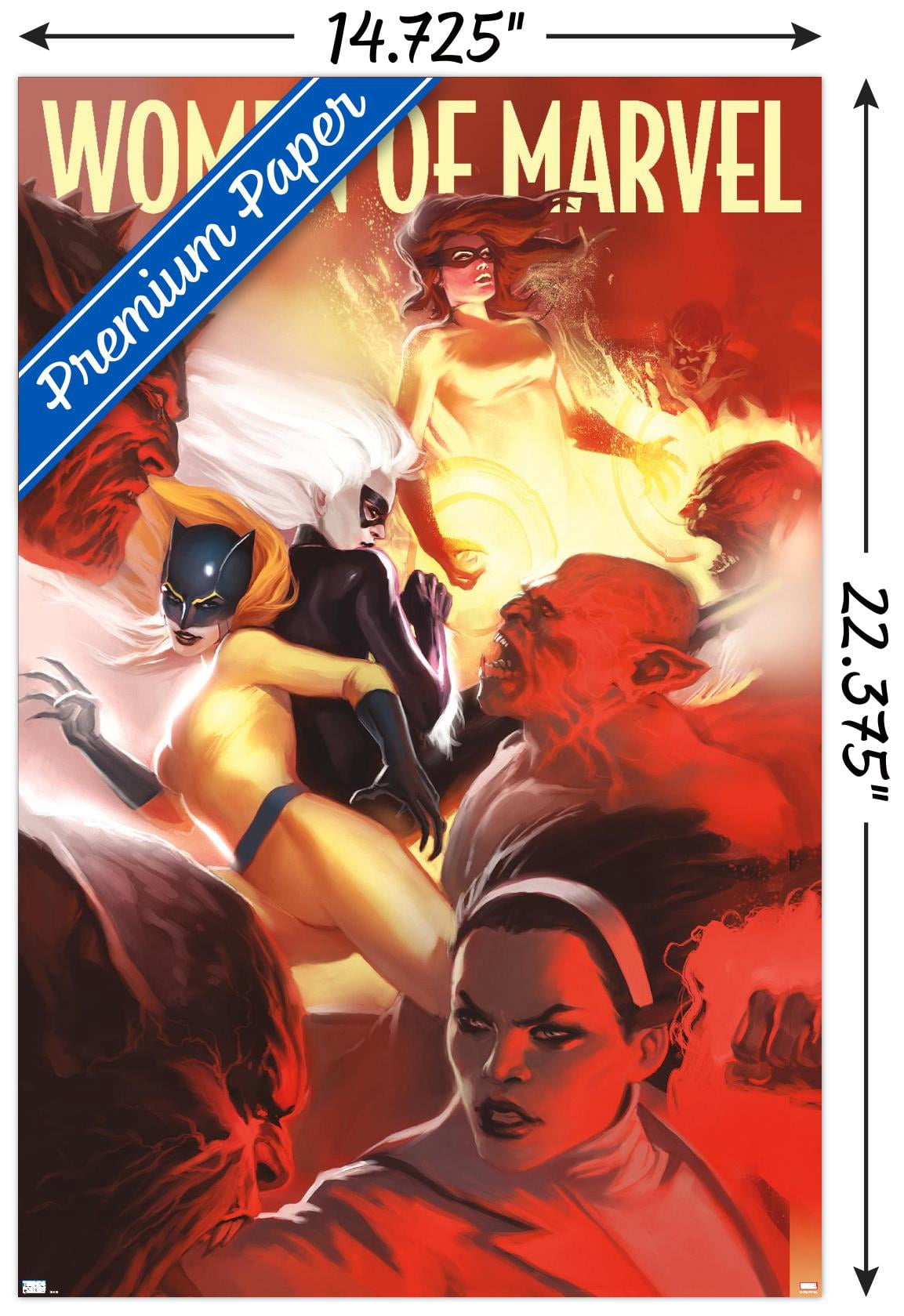 Marvel - Women of Marvel - Group Wall Poster, 14.725" x 22.375"