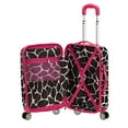 thumbnail image 1 of Rockland Bagage de Roue Arrière Safari Bagage à Main Pink Giraffe, de 20 Pouces, 1 of 5