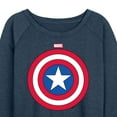 thumbnail image 3 of Marvel Captain America - Logo Shield - Women's French Terry Pullover Sweatshirt, 3 of 5